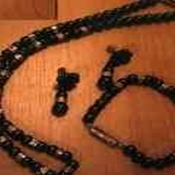 Mala,Bracelet & Ear Ring Set - I