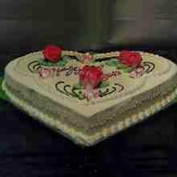 Pineapple Cake (Heart Shaped)