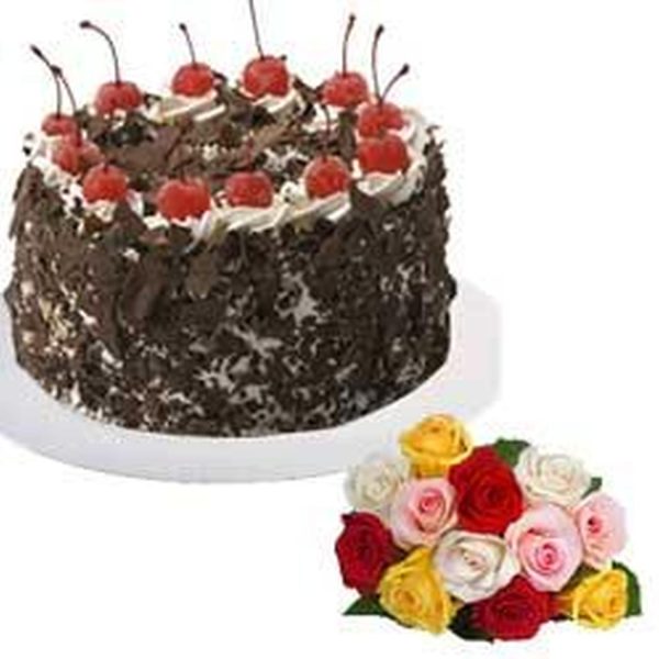 Roses and Blackforest Cake